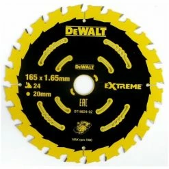 DeWalt Kreissaegeblatt Akku 165/20mm 24WZ - DT10624-QZ