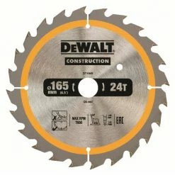 DeWALT Kreissaegeblatt Für Akku-Handkreissägen, 165/20 Mm, 24WZ - DT1949-QZ