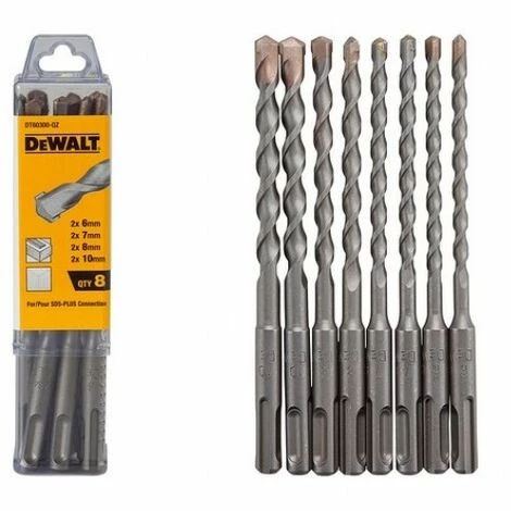 DeWALT Hammerbohrer-Set 8-tlg. SDS-plus - DT60300-QZ DeWALT Hammerbohrer-Set 8-tlg. SDS-plus - DT60300-QZ -DEWALT Shop 13578163 1