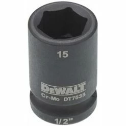 DeWALT Steckschlüssel Kurz 15mm 1/2 Schlagfest - DT7533-QZ