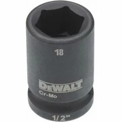 DeWALT Steckschlüssel Kurz 18mm 1/2 Schlagfest - DT7536-QZ