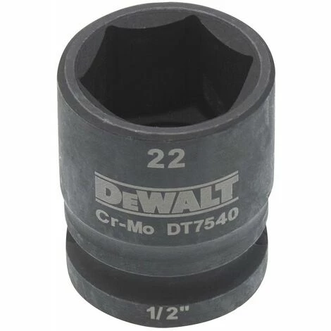 DeWALT Steckschlüssel kurz 22mm 1/2 Schlagfest - DT7540-QZ DeWALT Steckschlüssel Kurz 22mm 1/2 Schlagfest - DT7540-QZ -DEWALT Shop 13582442 1
