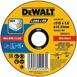 DeWALT Trennscheibe Edelstahl Flach 115x1,6mm - DT43905-QZ