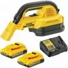 DeWALT Akku-Handsauger DCV517D2-QW 18V Akku-Staubsauger, Sauger - Set Inkl Akkus 2Ah 18V