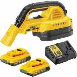 DeWALT Akku-Handsauger DCV517D2-QW 18V Akku-Staubsauger, Sauger - Set Inkl Akkus 2Ah 18V