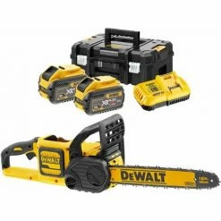 DeWALT Akku-Kettensäge DCM575Y2-QW 54 V 12 Ah Mit 40 Cm Schwertlänge - Inkl. 2x 54 V 12 Ah Akkus + Ladegerät + T-STAK Box II