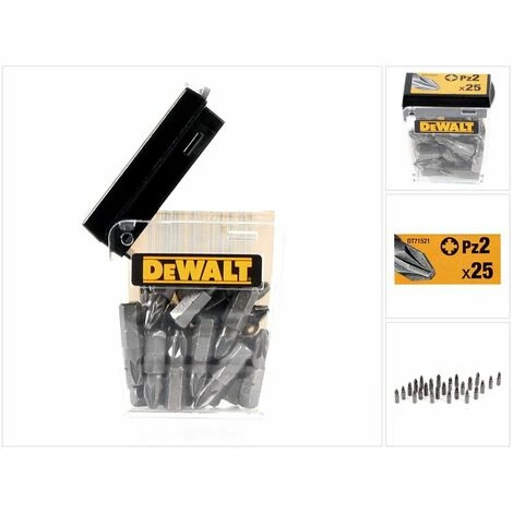 DeWalt DT 71521 Bit-Set PZ2 25 mm 25 tlg. ( N427052 ) DeWalt DT 71521 Bit-Set PZ2 25 Mm 25 Tlg. ( N427052 ) -DEWALT Shop 19364110 5