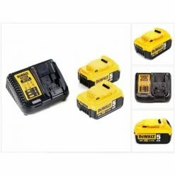 Dewalt DCB 115 P2 Akku Starter Set Mit 2x Akku 5,0Ah + Ladegerät