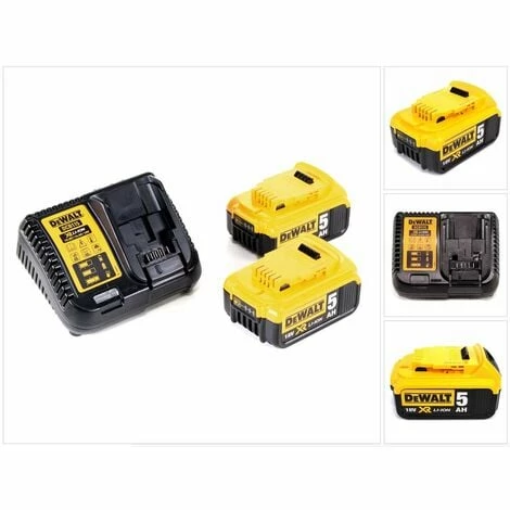 Dewalt DCB 115 P2 Akku Starter Set mit 2x Akku 5,0Ah + Ladegerät Dewalt DCB 115 P2 Akku Starter Set Mit 2x Akku 5,0Ah + Ladegerät -DEWALT Shop 19365695 1