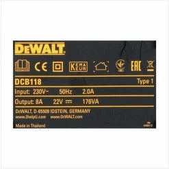 DeWalt DCB 118 XR FlexVolt 54 V / 18 V Akku Schnell Ladegerät