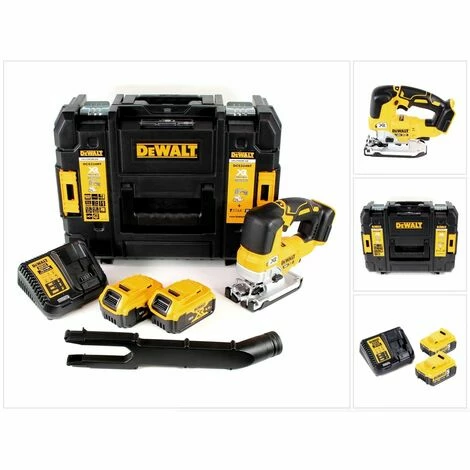 DeWalt DCS 334 P2 Akku Pendelhub Stichsäge 18V Brushless + 2x Akku 5,0Ah + Ladegerät + TSTAK DeWalt DCS 334 P2 Akku Pendelhub Stichsäge 18V Brushless + 2x Akku 5,0Ah + Ladegerät + TSTAK -DEWALT Shop 23712991 5