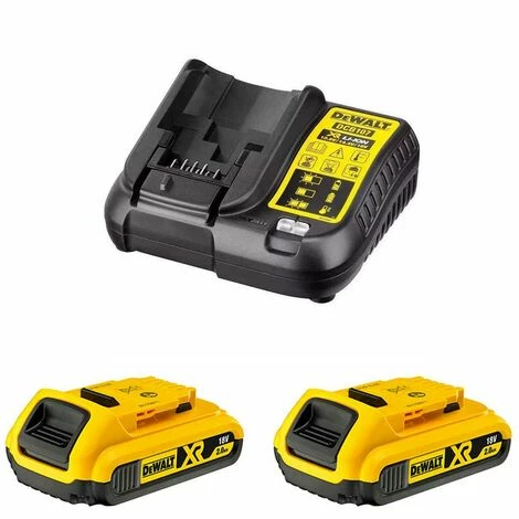 Power Set DeWALT (2 x 18V 2,0 Ah + DCB107) Power Set DeWALT (2 X 18V 2,0 Ah + DCB107) -DEWALT Shop 23996874 1