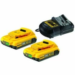 DeWalt XR Akku-Starterkit DCB115D2-QW, 18V, Mit Schnellladegerät DCB 116 2 Akkus 18 V / 2,0 A