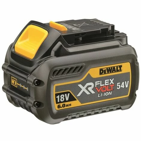 DeWalt FlexVolt Ersatz-Akku 54 bzw. 18 V bei max. 6,0 Ah (VPE=6Stk) DeWalt FlexVolt Ersatz-Akku 54 Bzw. 18 V Bei Max. 6,0 Ah (VPE=6Stk) -DEWALT Shop 26753256 1