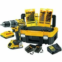 DeWalt XR Akku-Schlagbohrschrauber-Set DCK 796 D2T, 18V, Mit 2 Akkus 2,0 Ah Und Ladegerät