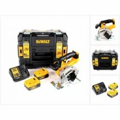 Dewalt DCS 373 P2 Akku Metallkreissäge 18V 43mm + 2x Akku 5,0Ah + Ladegerät + Sägeblatt + TSTAK