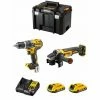 DeWALT Kit DWK208 (DCD796 + DCG405 + 2 X 2,0 Ah + DCB107 + TSTAK VI) -DEWALT Shop 30399842 1