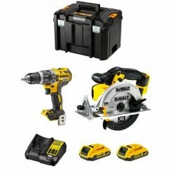 DeWALT Kit DWK201 (DCD796 + DCS391 + 2 X 2,0 Ah + DCB107 + TSTAK VI)