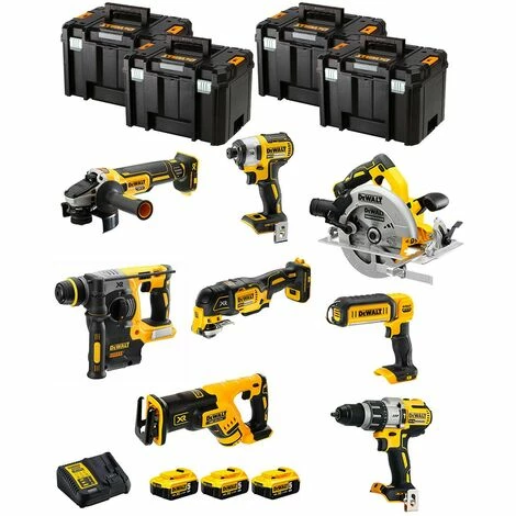 DeWALT Kit DWK803T (DCD996 + DCH273 + DCG405 + DCF887 + DCS355 + DCS367 + DCS570 + DCL050 + 3 x 5,0 Ah + DCB115 + 4 x TSTAK VI) DeWALT Kit DWK803T (DCD996 + DCH273 + DCG405 + DCF887 + DCS355 + DCS367 + DCS570 + DCL050 + 3 X 5,0 Ah + DCB115 + 4 X TSTAK VI) -DEWALT Shop 35080491 1