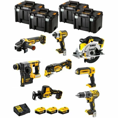 DeWALT Kit DWK802T (DCD796 + DCH273 + DCG405 + DCF887 + DCS355 + DCS369 + DCS391 + DCL050 + 3 x 5,0 Ah + DCB115 + 4 x TSTAK VI) DeWALT Kit DWK802T (DCD796 + DCH273 + DCG405 + DCF887 + DCS355 + DCS369 + DCS391 + DCL050 + 3 X 5,0 Ah + DCB115 + 4 X TSTAK VI) -DEWALT Shop 35080493 1