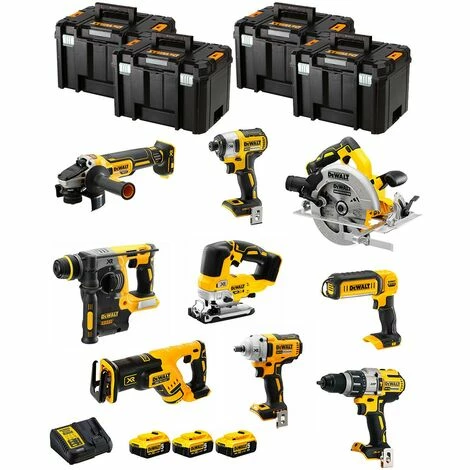 DeWALT Kit DWK901T (DCD996 + DCH273 + DCG405 + DCF887 + DCF894 + DCS334 + DCS570 + DCS367 + DCL050+ 3x5,0Ah +DCB115+ 4xTSTAK VI) DeWALT Kit DWK901T (DCD996 + DCH273 + DCG405 + DCF887 + DCF894 + DCS334 + DCS570 + DCS367 + DCL050+ 3x5,0Ah +DCB115+ 4xTSTAK VI) -DEWALT Shop 35080713 1