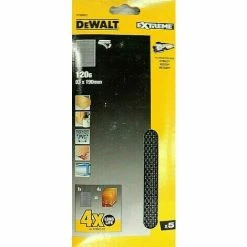DeWALT® 5 Bogen Schleifstreifen 93 X 190mm 120G Schleifgitter Klettfix DTM8622
