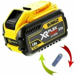 Reparatur Zellentausch Für Dewalt Akku 18 V / 54 V 9,0 Ah DCB547 Flex Volt