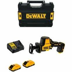 Mini-Säbelsäge DeWALT DCS369M2 (2 X 4,0 Ah + DCB115 + TSTAK II)