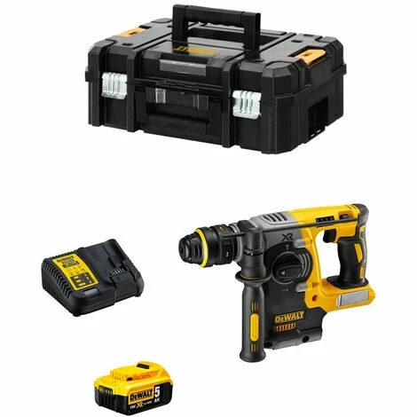 Kombihammer DeWALT DCH274P1T (1 x 5,0 Ah + DCB115 + TSTAK II) Kombihammer DeWALT DCH274P1T (1 X 5,0 Ah + DCB115 + TSTAK II) -DEWALT Shop 43135995 1