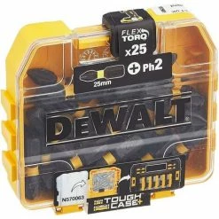 DeWalt Bitset EXTREME FLEXTORQ 25-teilig Schrauber Ph2 Bit 25 Mm DT70555T