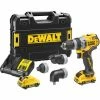 DeWALT Akku-Bohrschrauber DCD703L2T-QW 12V Inkl. 2x 3Ah Akkus, Ladegerät, 4 Wechselköpfen, TSTAK-Box