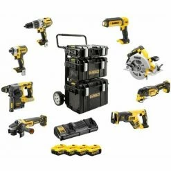 DEWALT 18V Akku 8er Kombopack | 4x Akku 5 Ah | DCK853P4