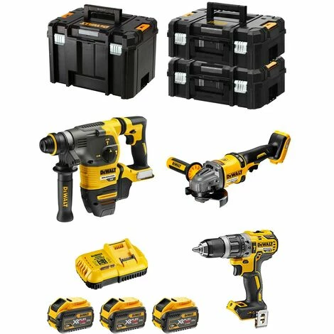 DeWALT Kit FVK381X3-QW 54V/18V (DCH333 + DCD796 + DCG414 + 3 x 9,0 Ah + DCB118 + 2 x TSTAK II + TSTAK VI) DeWALT Kit FVK381X3-QW 54V/18V (DCH333 + DCD796 + DCG414 + 3 X 9,0 Ah + DCB118 + 2 X TSTAK II + TSTAK VI) -DEWALT Shop 4481522 1