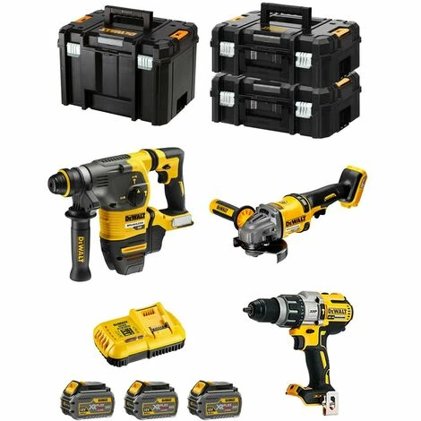 DeWALT Kit FVK381T3HD-QW 54V/18V (DCH333 + DCD996 + DCG414 + 3 x 6,0 Ah + DCB118 + 2 x TSTAK II + TSTAK VI) DeWALT Kit FVK381T3HD-QW 54V/18V (DCH333 + DCD996 + DCG414 + 3 X 6,0 Ah + DCB118 + 2 X TSTAK II + TSTAK VI) -DEWALT Shop 4481527 1