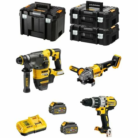 DeWALT Kit FVK381T2HD-QW 54V/18V (DCH333 + DCD996 + DCG414 + 2 x 6,0 Ah + DCB118 + 2 x TSTAK II + TSTAK VI) DeWALT Kit FVK381T2HD-QW 54V/18V (DCH333 + DCD996 + DCG414 + 2 X 6,0 Ah + DCB118 + 2 X TSTAK II + TSTAK VI) -DEWALT Shop 4481529 1