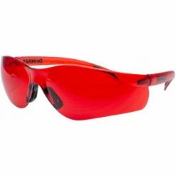 DeWALT Laser-Sichtbrille 603367-00 Augenschutz, Schutzbrille, Laserklasse 2, Hoher Tragekomfort, Rot