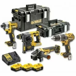 DEWALT 18V Akku-Kombopack (4-tlg.) DCK422P3 | 3x Akku 5,0Ah Tough-Box