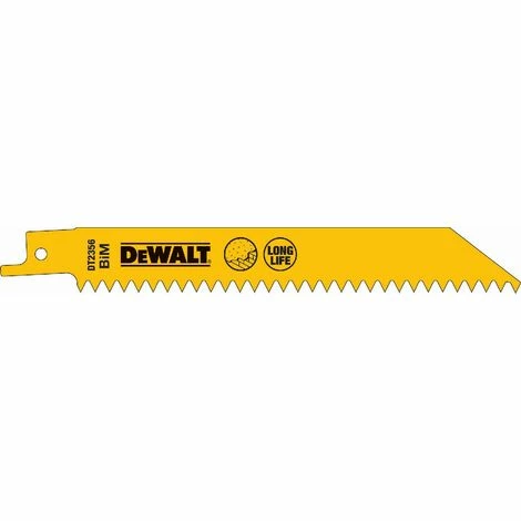 DeWALT BI-Metall Spezial Säbelsägeblätter (Baustellen-Blatt) / Gesamtlänge: 152mm / Zahnteilung: 1.8mm DeWALT BI-Metall Spezial Säbelsägeblätter (Baustellen-Blatt) / Gesamtlänge: 152mm / Zahnteilung: 1.8mm -DEWALT Shop 5346688 1