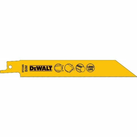 DeWALT BI - Metall Metallsäbelsägeblätter / Gesamtlänge: 152mm / Zahnteilung: 1.1mm DeWALT BI - Metall Metallsäbelsägeblätter / Gesamtlänge: 152mm / Zahnteilung: 1.1mm -DEWALT Shop 5346695 1