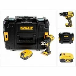 DeWalt DCD 709 NT Akku Schlagbohrschrauber 18 V 65 Nm + 1x Akku 5,0 Ah + TSTAK - Ohne Ladegerät