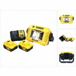 DeWalt DCL 077 P2 Akku LED Arbeitsstrahler 12 V 18 V 2000 Lm IP54 + 2x Akku 5,0 Ah + Ladegerät