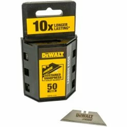 DeWalt Trapezklingen Mit Wolframcarbid-Beschichtung 50 Stk. Im Praktischem Spender
