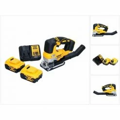 DeWalt DCS 334 P2 Akku Pendelhub Stichsäge 18 V Brushless + 2x Akku 5,0 Ah + Ladegerät