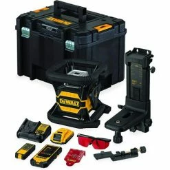 DeWALT DCE080D1RS Rotationslaser Rot 18 Volt 2,0 Ah Li-Ion Mit Bluetooth & Zubehör