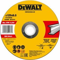 DeWALT Schruppscheibe 125x6x22,23 Mm Metall - DW4543AIA-AE