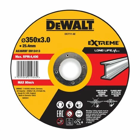 DeWALT Trennscheibe 350x3x25,4 mm Metall - DX7711-AE DeWALT Trennscheibe 350x3x25,4 Mm Metall - DX7711-AE -DEWALT Shop 64711914 1