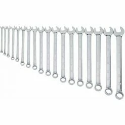 DeWALT Ring-Maulschlüssel Set, Maulschlüssel, Ringschlüssel, 15 Grad Abgewinkelt, ISO 3318, DIN 3113,18-teilig, 7-24 Mm