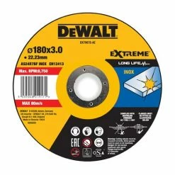 DeWALT Trennscheibe 180x3x22,23 Mm Inox - DX7967S-AE