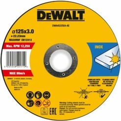 DeWALT Trennscheibe 125x3x22,23mm Inox - DWA4522SIA-AE