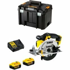 Handkreissäge DeWALT DCS391P2 (2 X 5,0 Ah + DCB115 + TSTAK VI)